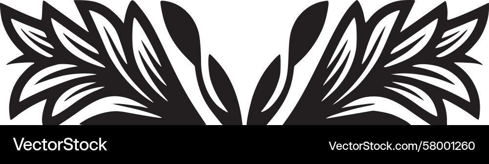 Leaf Border Pattern Vector Image