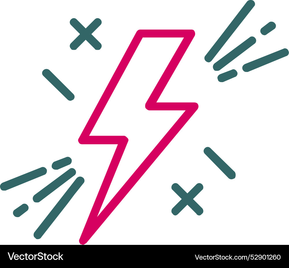 Lightning icon design Vector Image