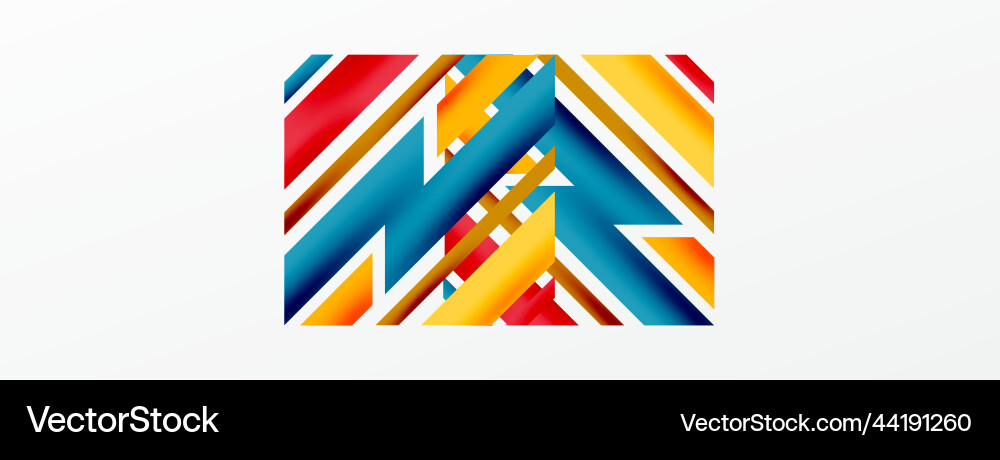 Minimal geometric abstract background dynamic 3d Vector Image