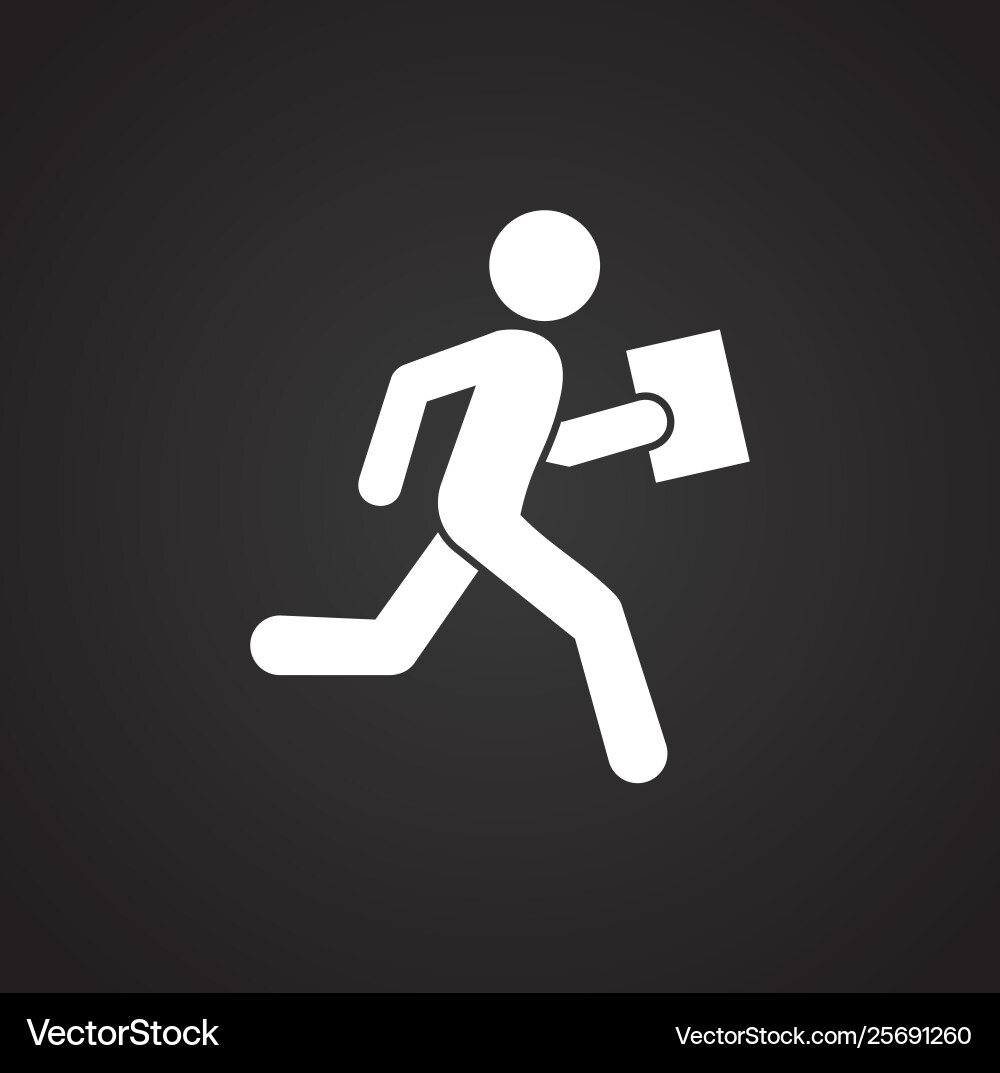 Running related icon on background for graphic Running related icon on background for graphic Vector Image