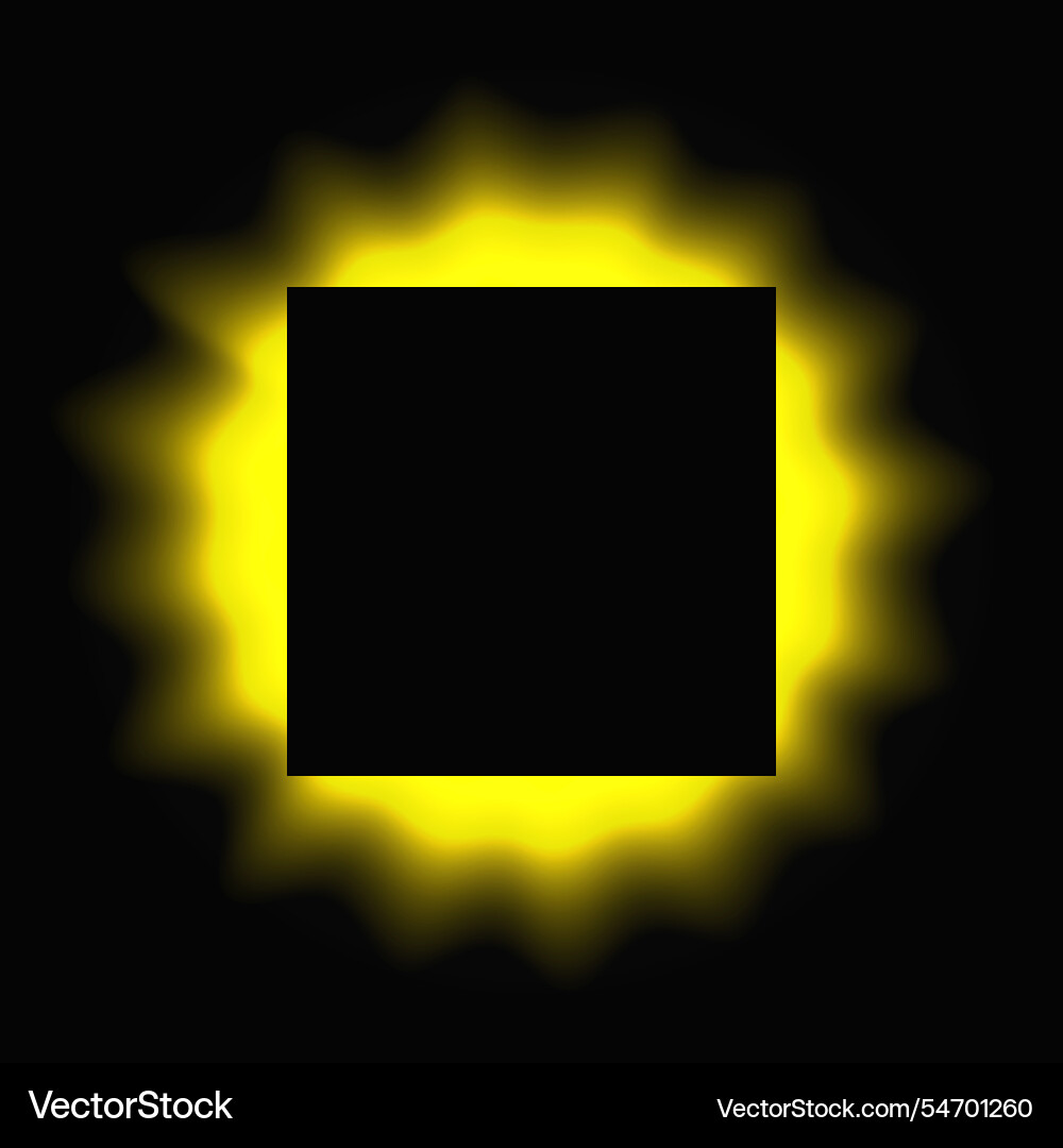Square illuminate light frame with color gradient Square illuminate light frame with color gradient vector image
