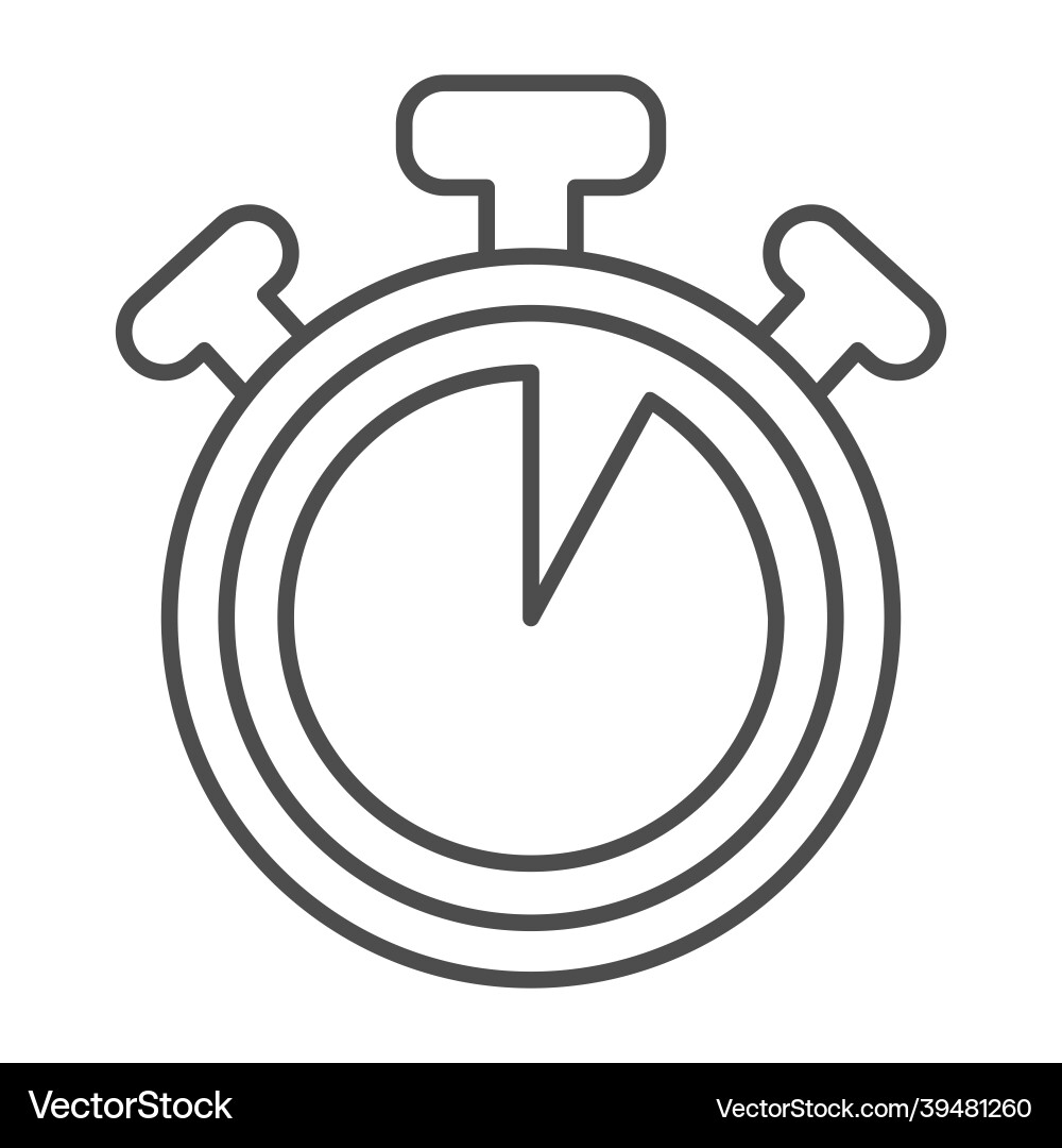 Stopwatch with buttons 5 seconds timer Stopwatch with buttons 5 seconds timer vector image