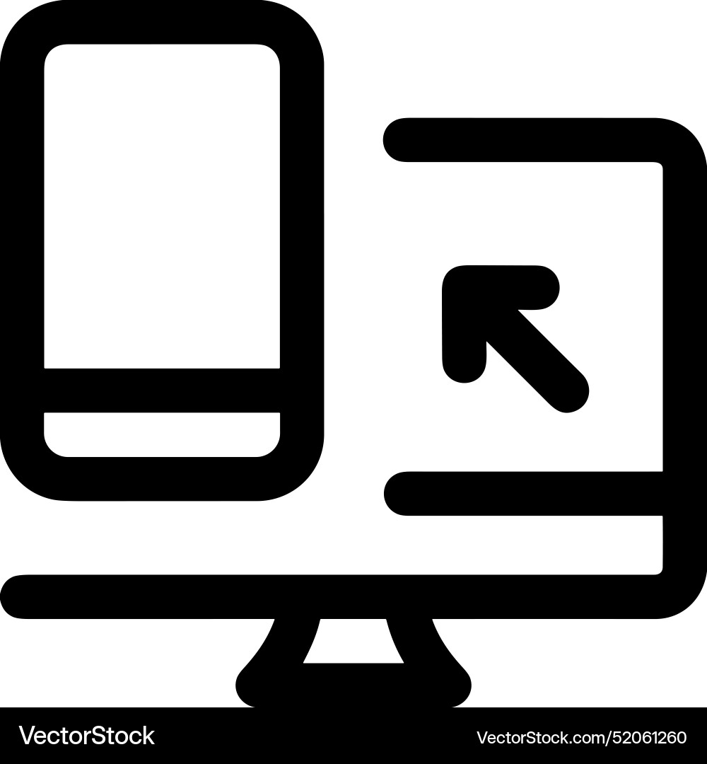Upload outline icon symbol image Vector Image