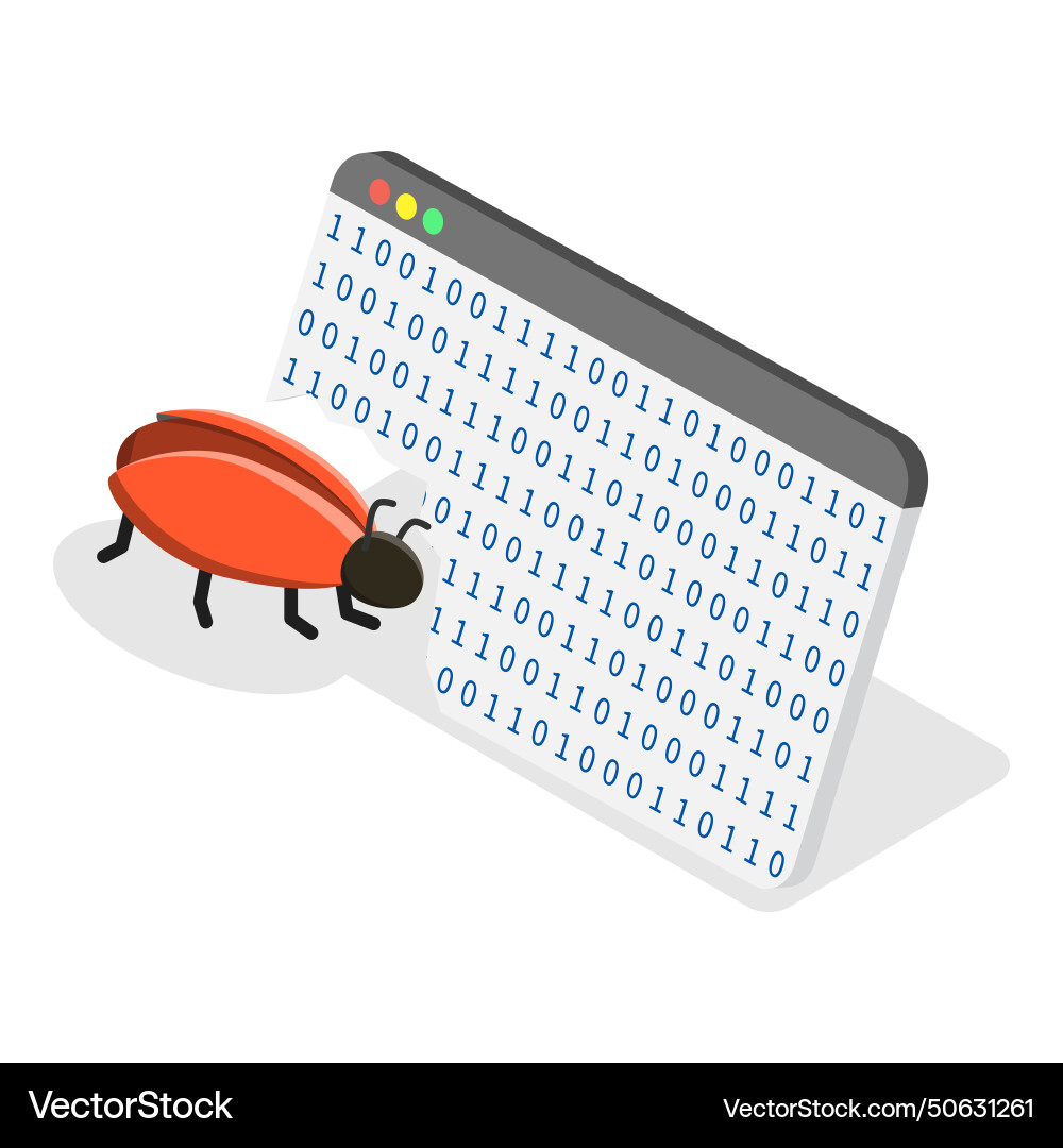 3d isometric flat set of hacker icons item 3d isometric flat set of hacker icons item Vector Image