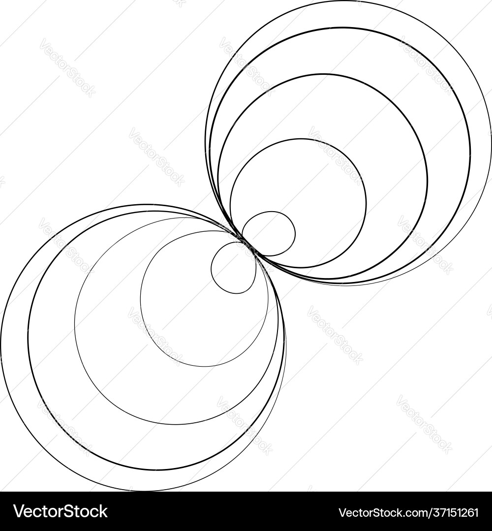 Abstract geometric lineart lines design element Vector Image