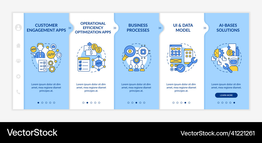 Apps to create with low code platforms blue Vector Image