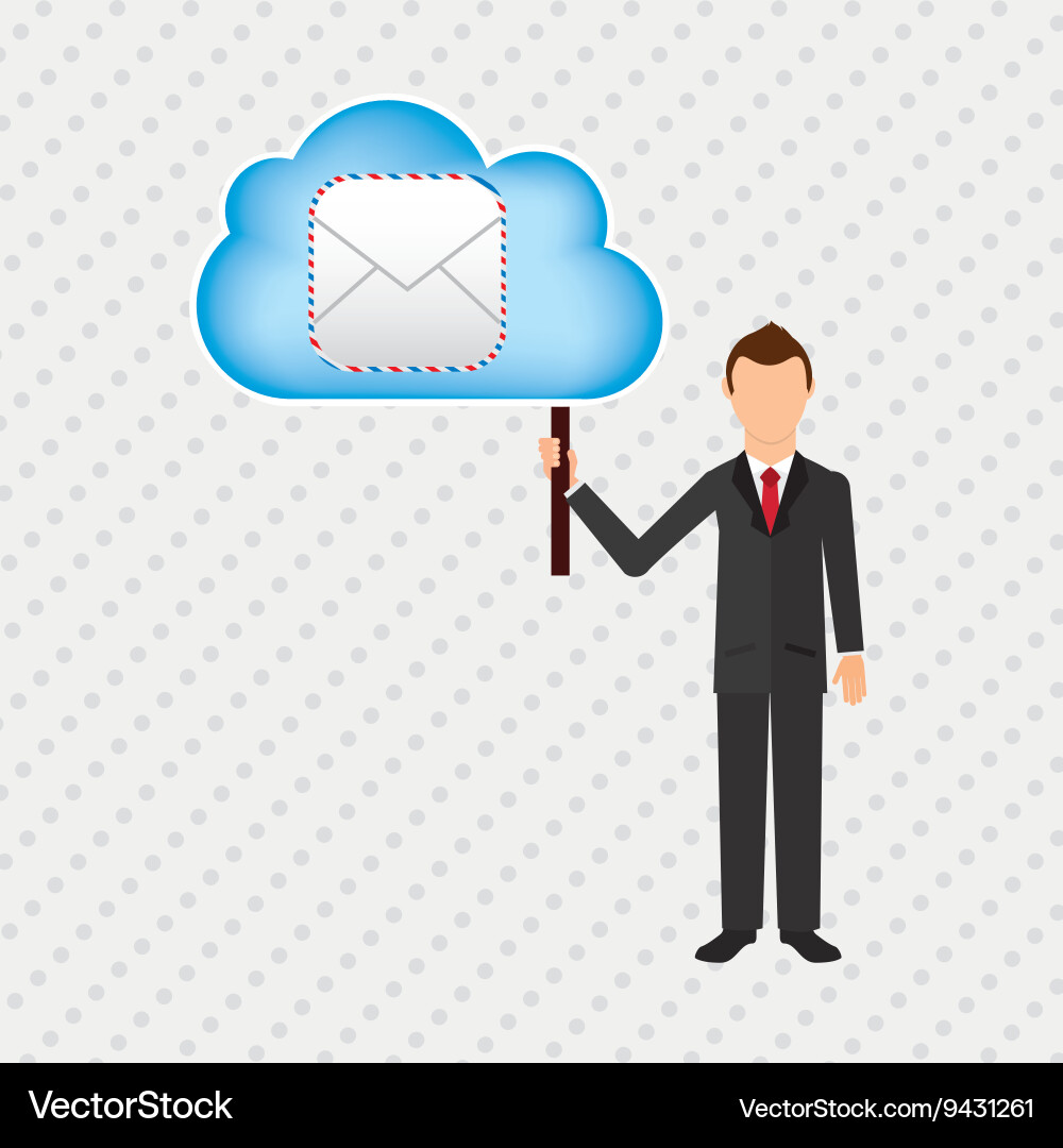 Cloud computing design Vector Image