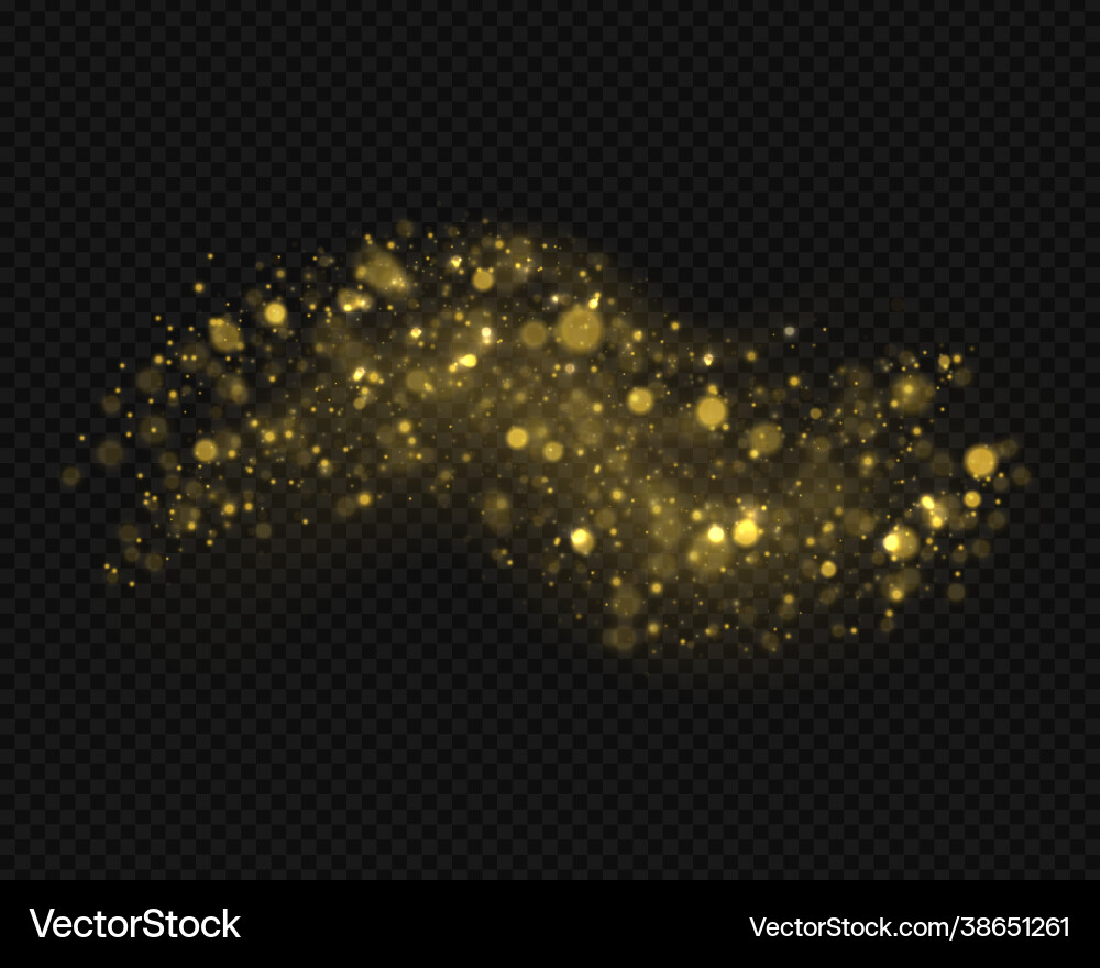 Dynamic waves golden line with light effect Dynamic waves golden line with light effect vector image