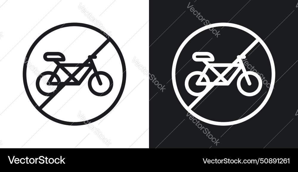 Fahrrad Verbot Schild Symbol gesetzt Verbot Fahrrad Verbot Schild Symbol gesetzt Verbot vektorbild