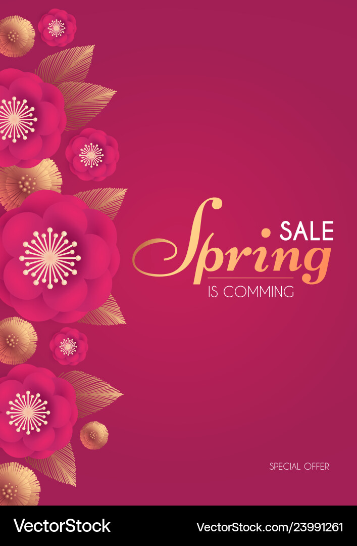 Frühling Verkauf Blume Papier Schnitt elegantes Design Frühling Verkauf Blume Papier Schnitt elegantes Design vektorbild