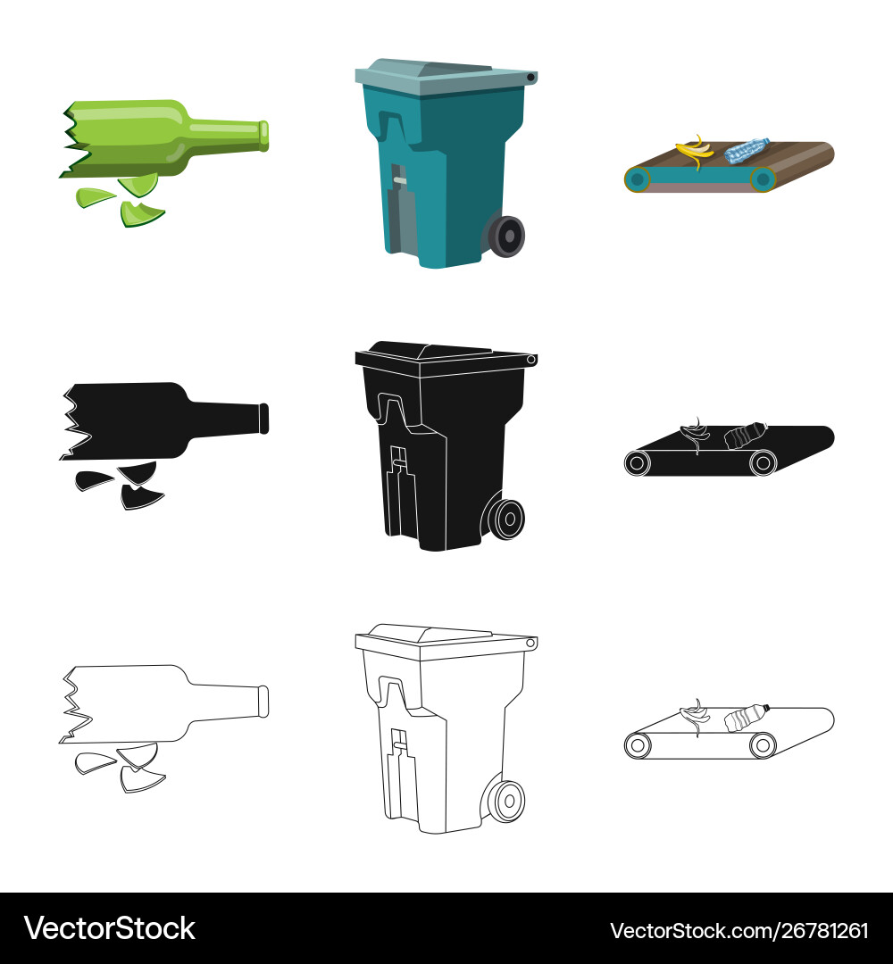 Isolated object refuse and junk sign Isolated object refuse and junk sign vector image