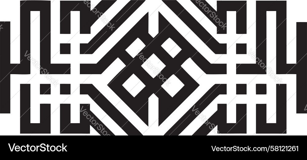 Komplexe Block Cipher Pattern Vektorbild