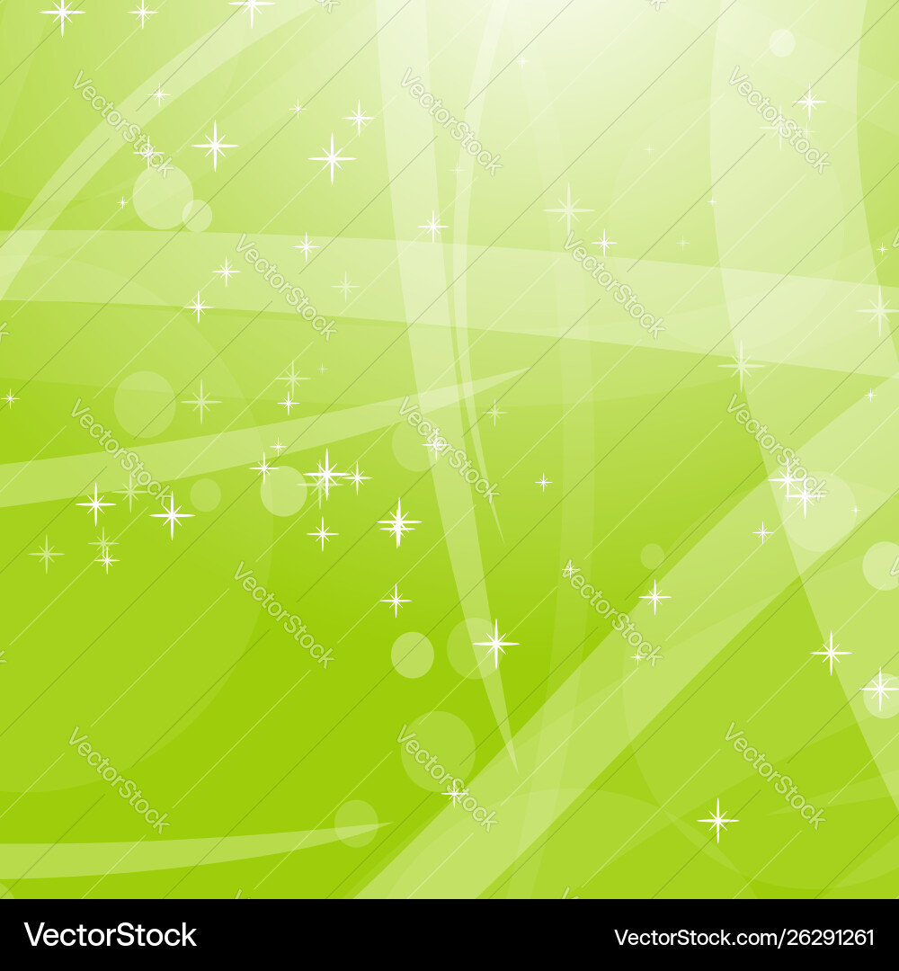 Light green abstract background with stars Light green abstract background with stars vector image