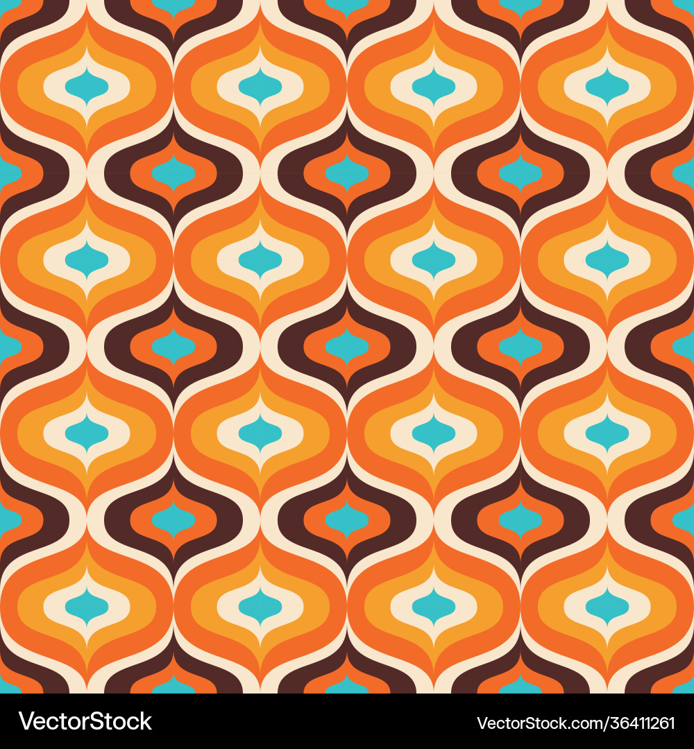 Retro Geometric Abstract Pattern vector image