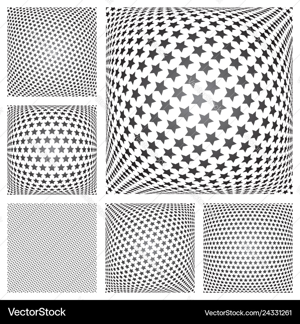 Stars patterns set Stars patterns set vector image