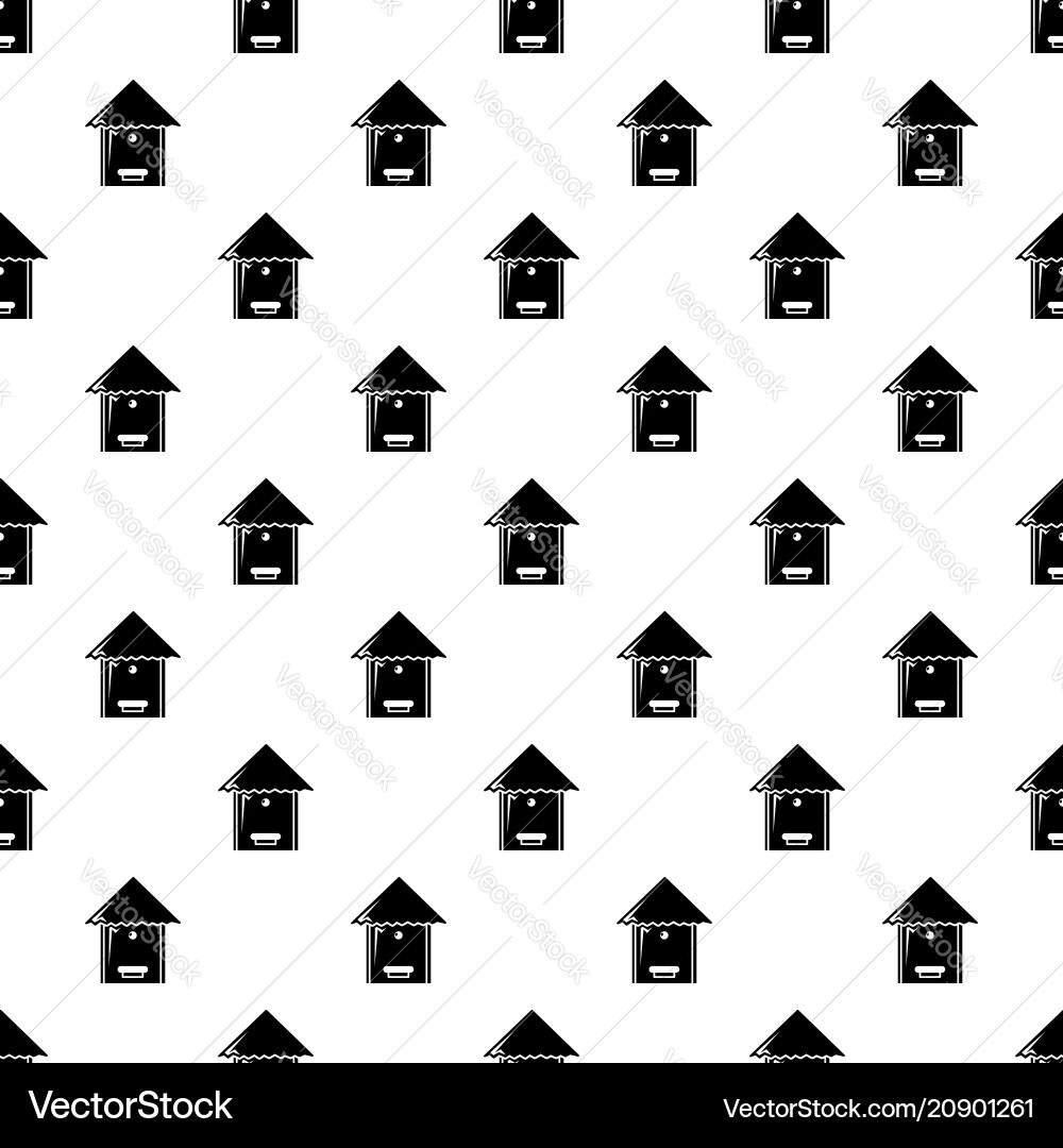 Tree beehive pattern seamless Vector Image