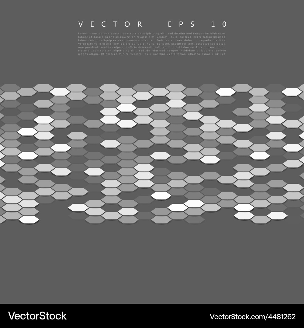 Abstract 3d hexagonal vector image