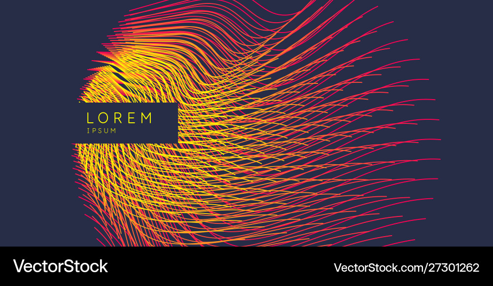 Abstract background with dynamic shapes colored vector image