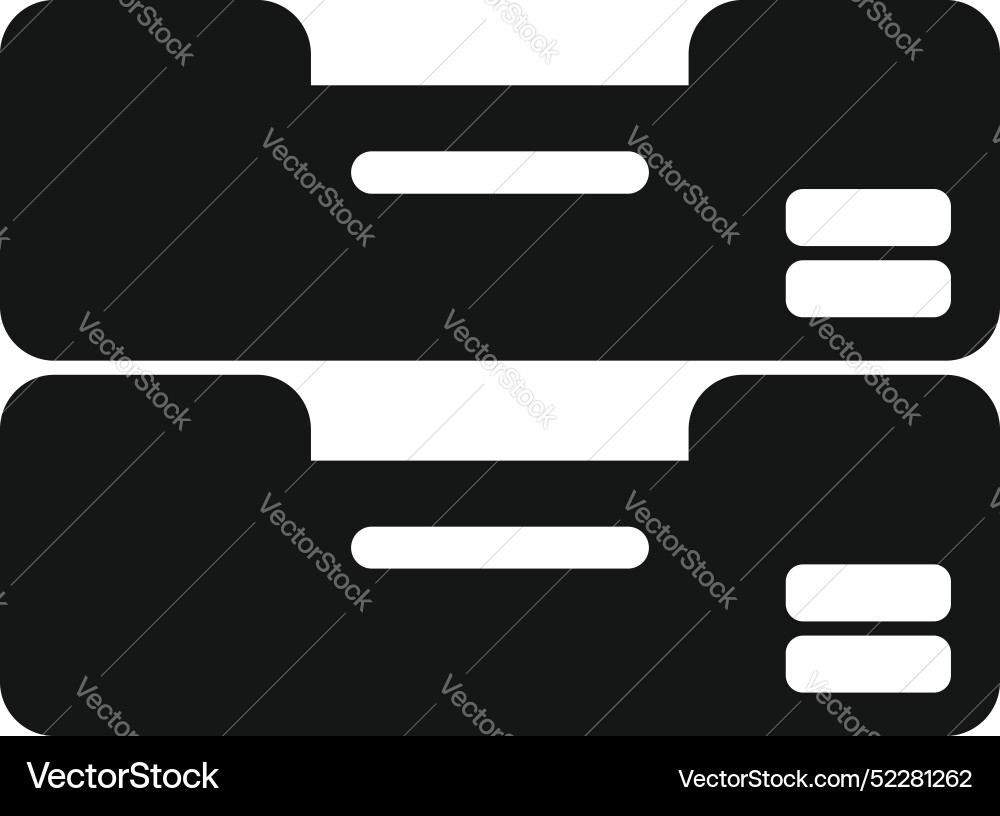 Archive icon representing data storage for web Archive icon representing data storage for web vector image