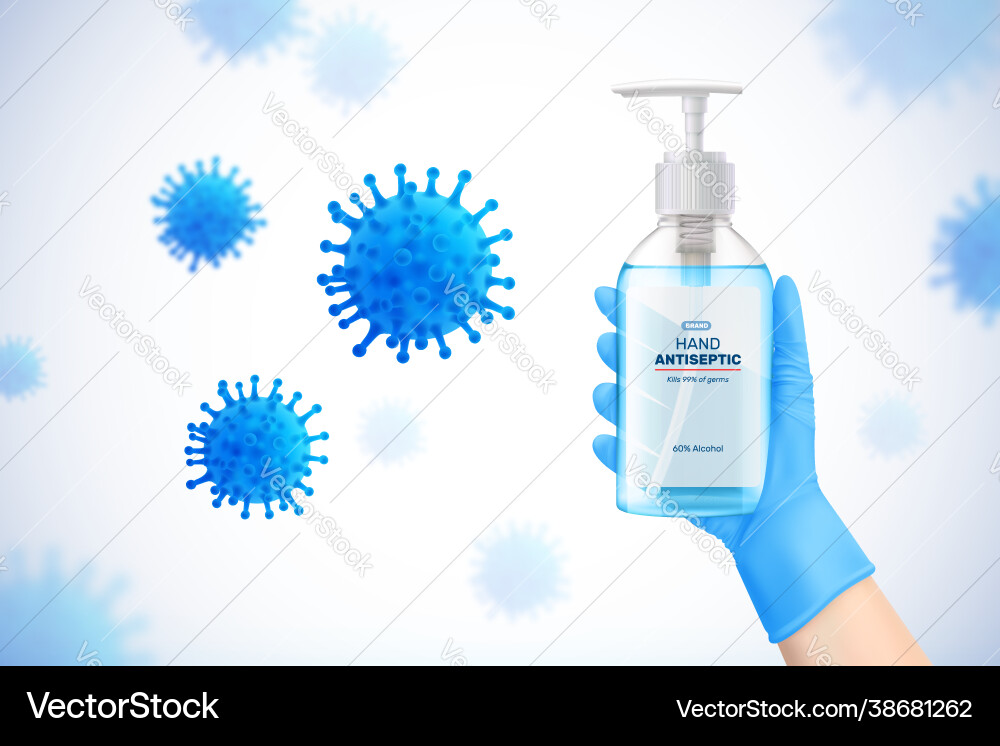 Coronavirus Schutz realistischer Hintergrund Coronavirus Schutz realistischer Hintergrund vektorbild