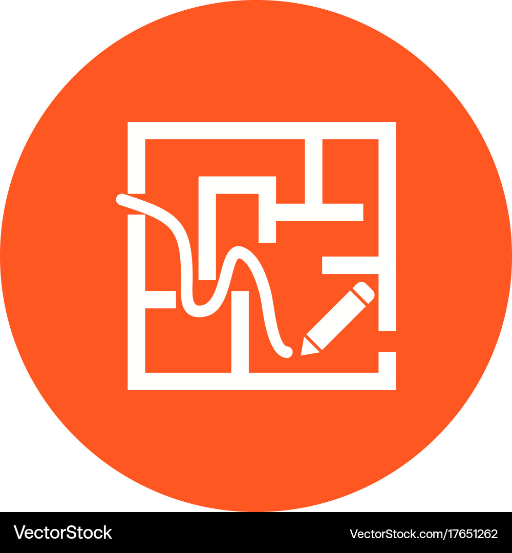 Finding path vector image