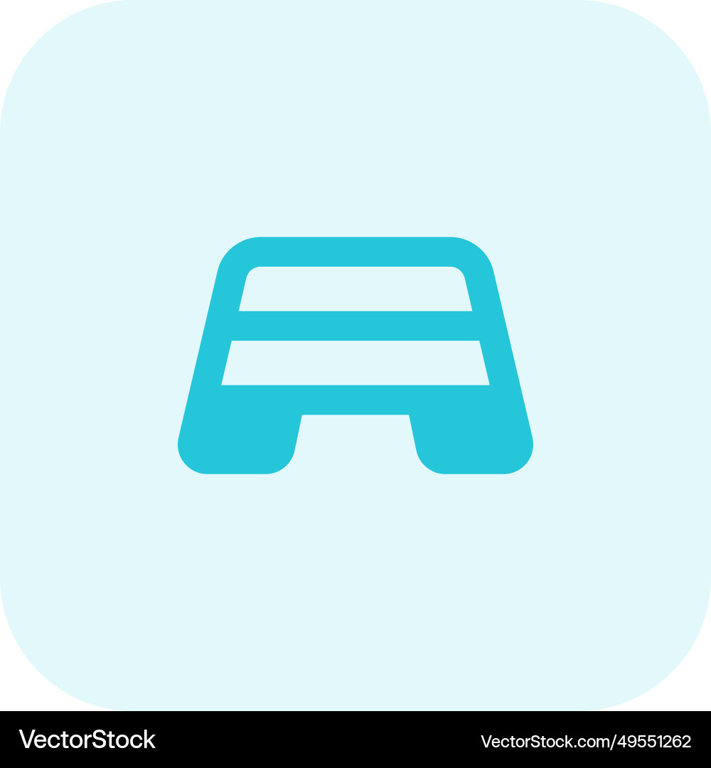 Leg exercise with step recommended Vector Image