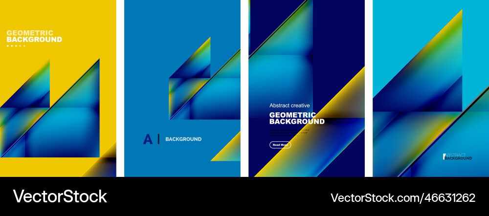 Set of abstract backgrounds - overlapping Vector Image