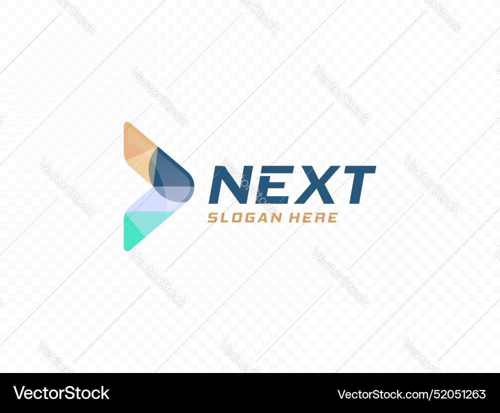 Abstract colorful next arrow design Abstract colorful next arrow design vector image