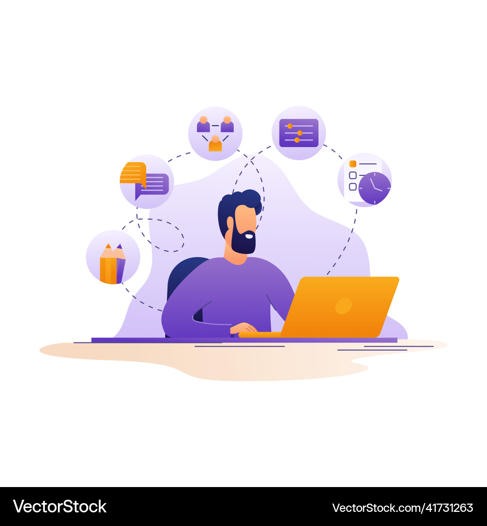 Gradient soft skills infographic Gradient soft skills infographic vector image