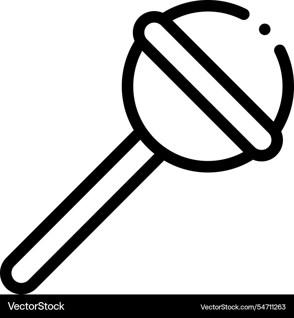 Lollipops icon thin linear style design isolated Vector Image