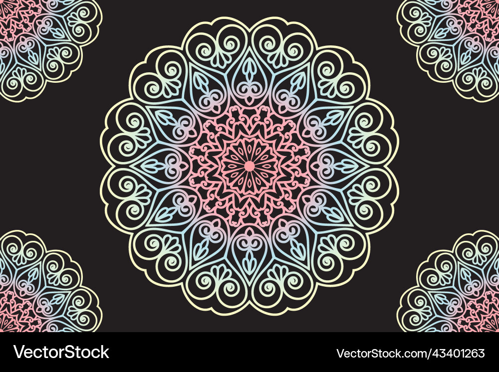 Mandala pattern design background Mandala pattern design background Vector Image