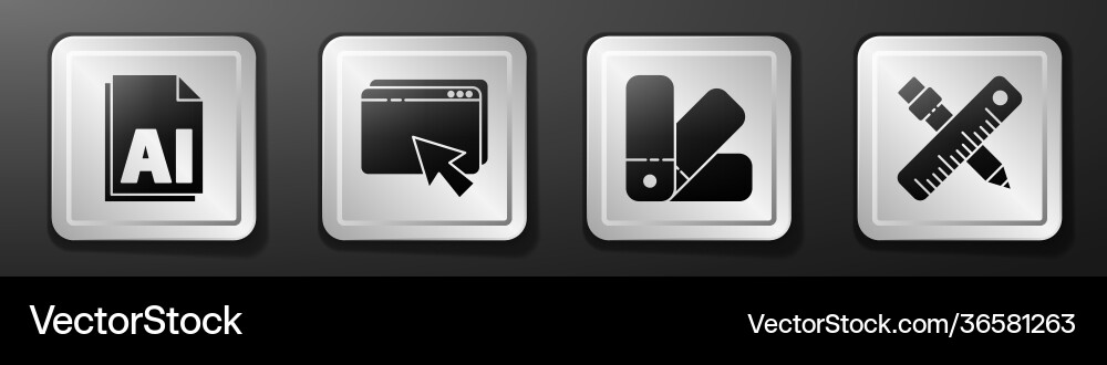 Set ai Datei Dokument Webdesign und Entwicklung Set ai Datei Dokument Webdesign und Entwicklung vektorbild