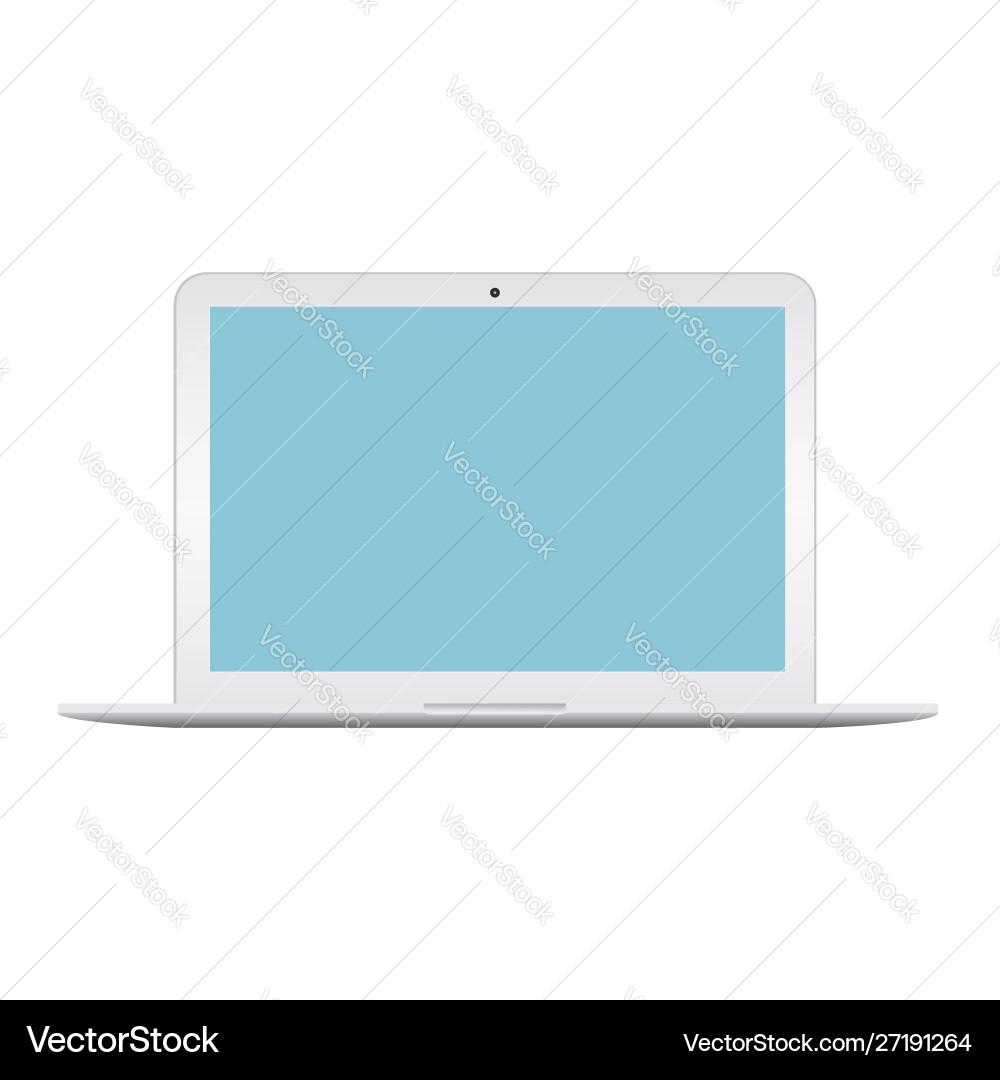 A laptop screen display can be used with custom vector image