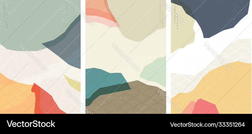 Abstract background with japanese wave pattern Abstract background with japanese wave pattern vector image