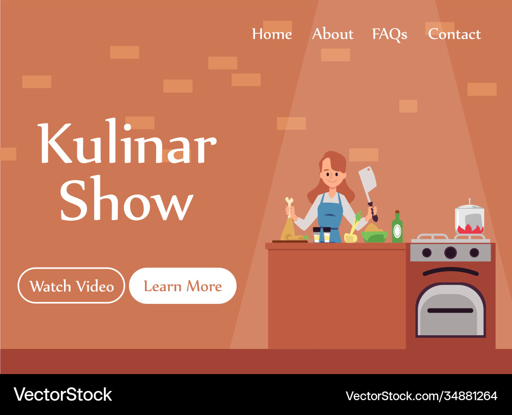 Design for web app with video recording Vector Image