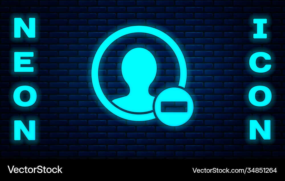 Glowing neon create account screen icon isolated Vector Image
