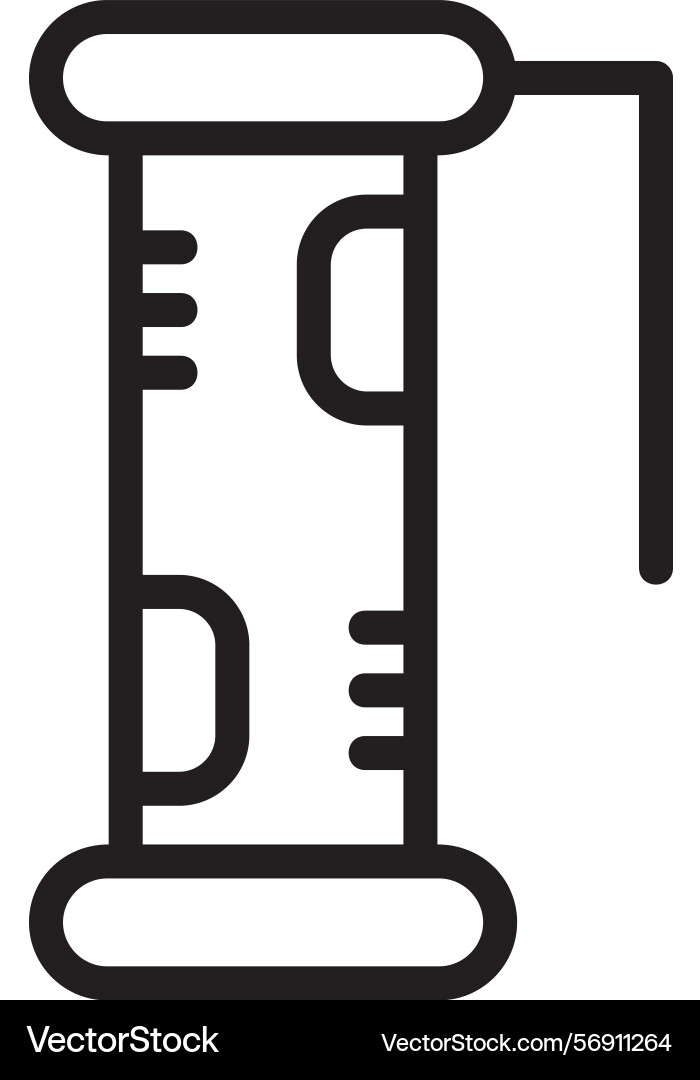 Jade scroll linear style icon design vector image