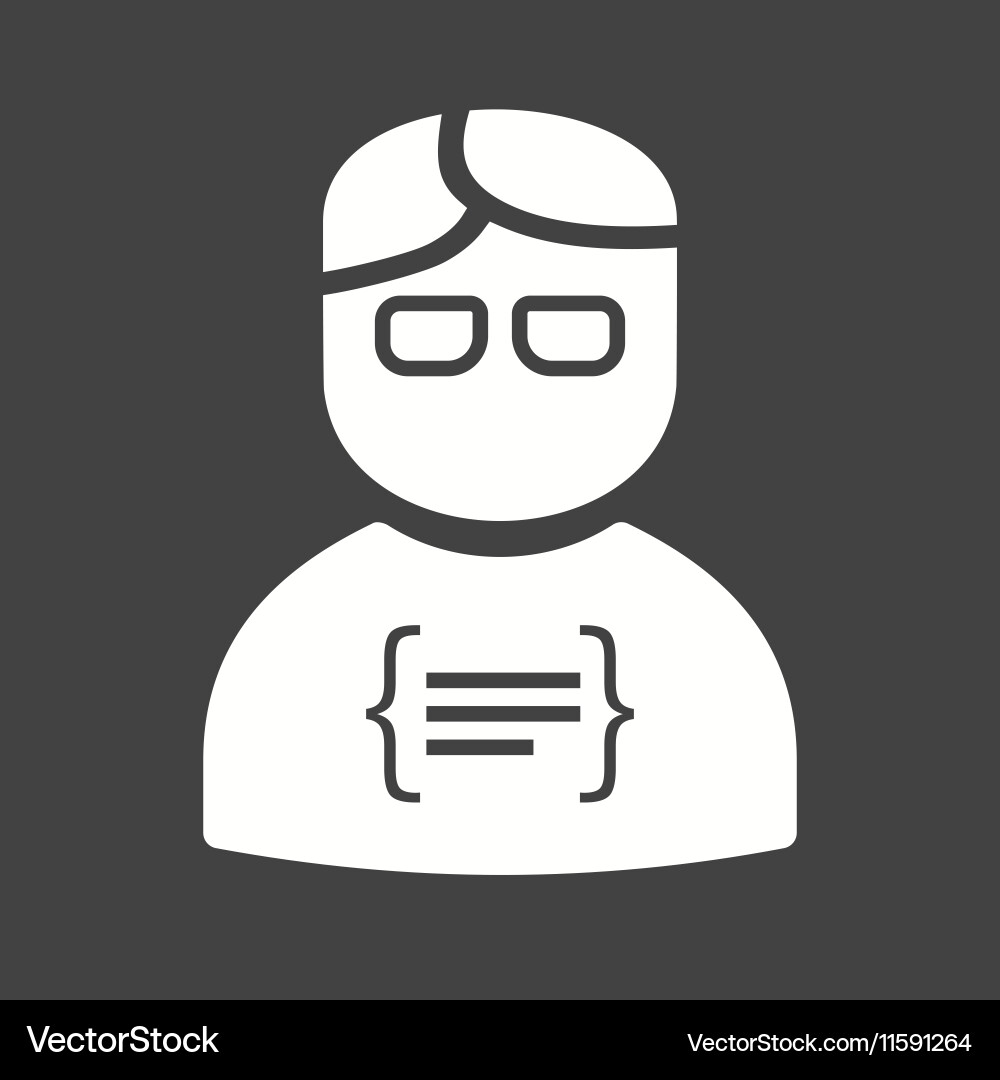 Programmer vector image