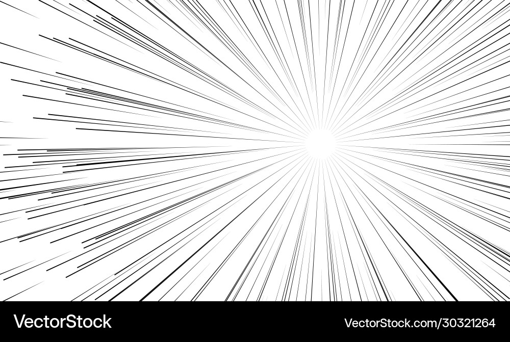Radial Speed Lines - Dynamic Motion Vector Image