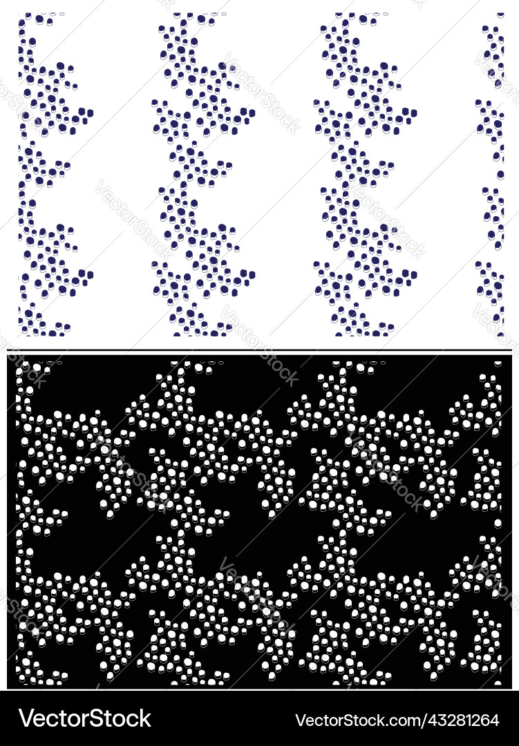 Set of seamless circle dot pattern Set of seamless circle dot pattern Vector Image