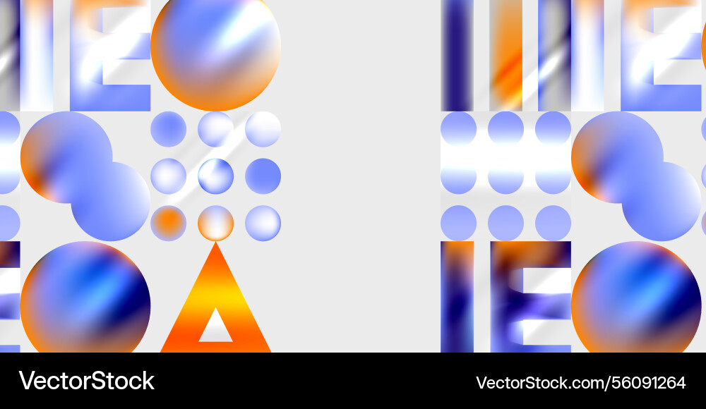 Simple shapes - circles triangles rectangles Vector Image