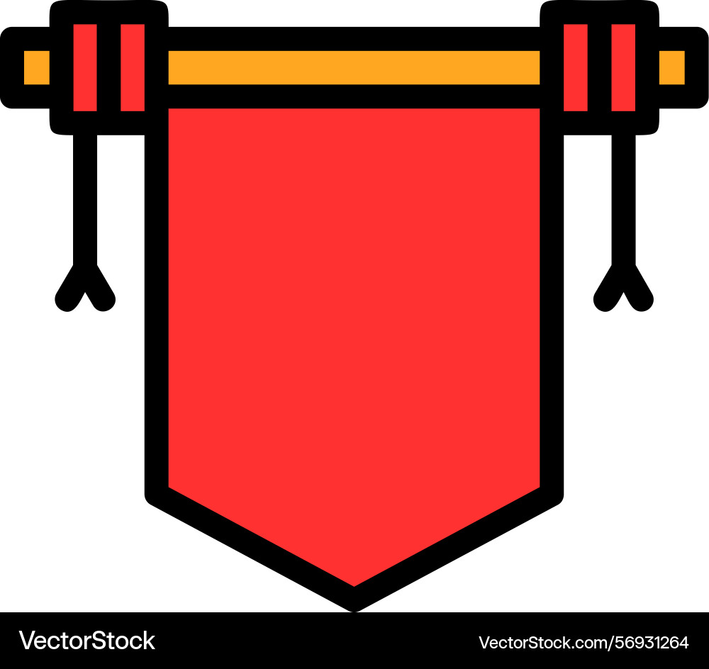 Spring scroll line filled style icon design Vector Image