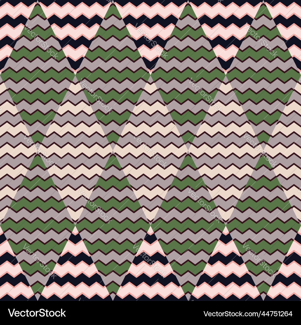 Zig zag wave seamless pattern hand drawn lines Zig zag wave seamless pattern hand drawn lines vector image