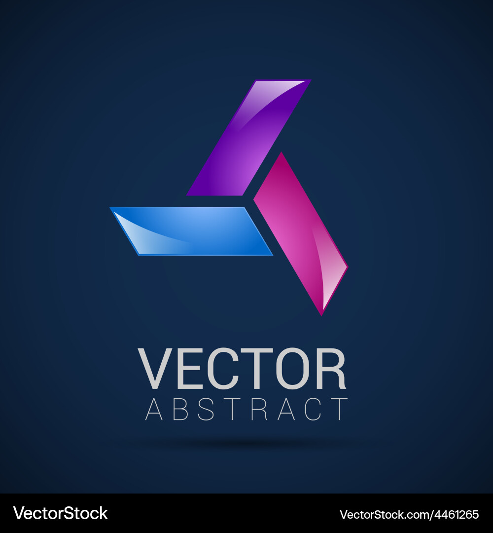 Abstract element shape design icon Vector Image