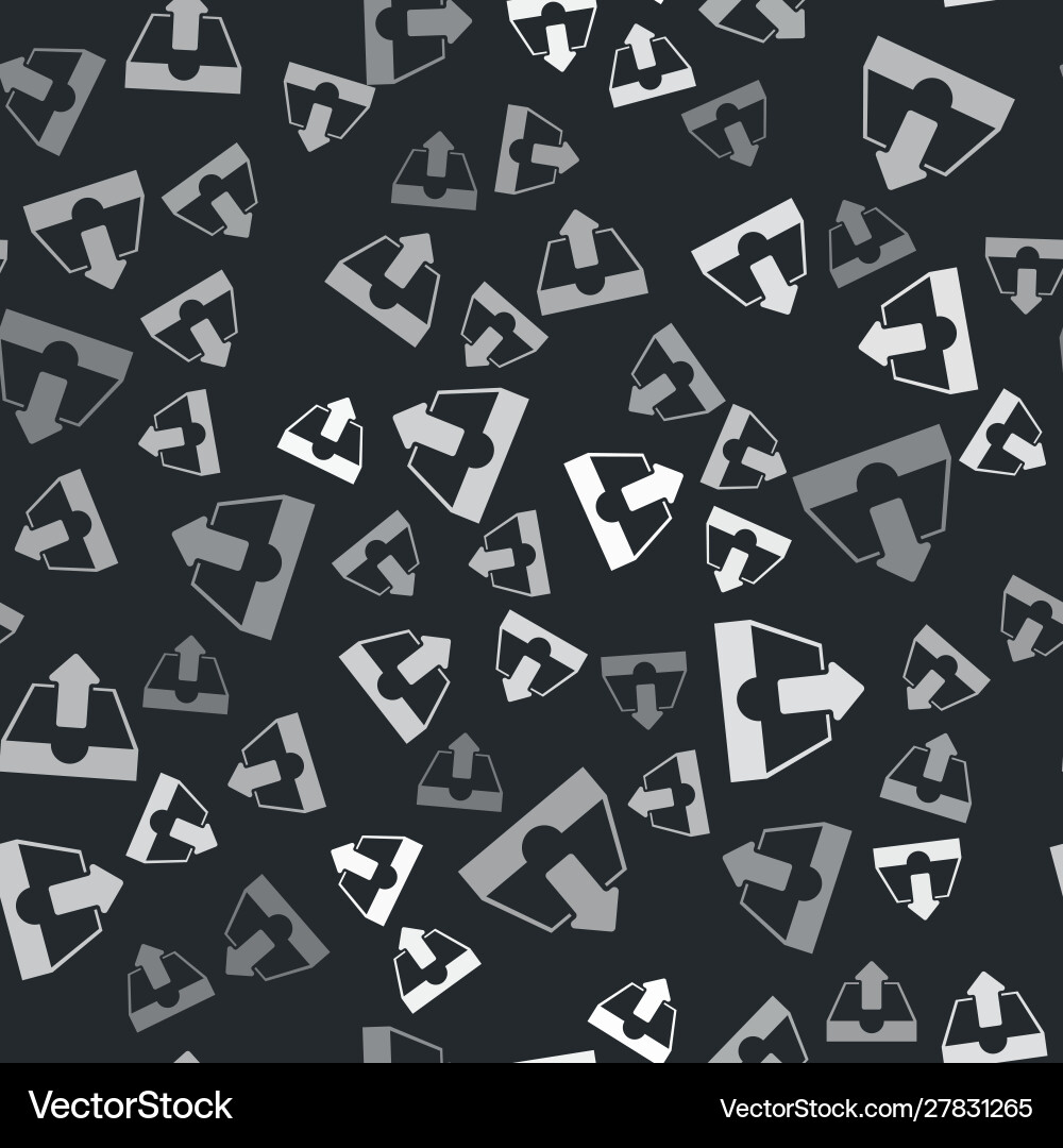 Grau Upload-Inbox-Symbol isoliert nahtloses Muster Grau Upload-Inbox-Symbol isoliert nahtloses Muster vektorbild