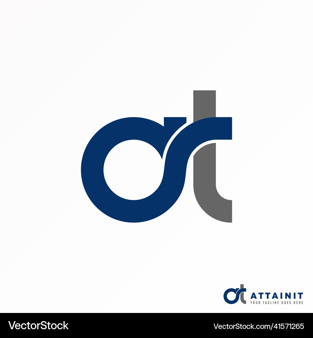 Letter at font in merging logo design abstract – Royalty-Free Vector |  VectorStock, image size:1000x1080