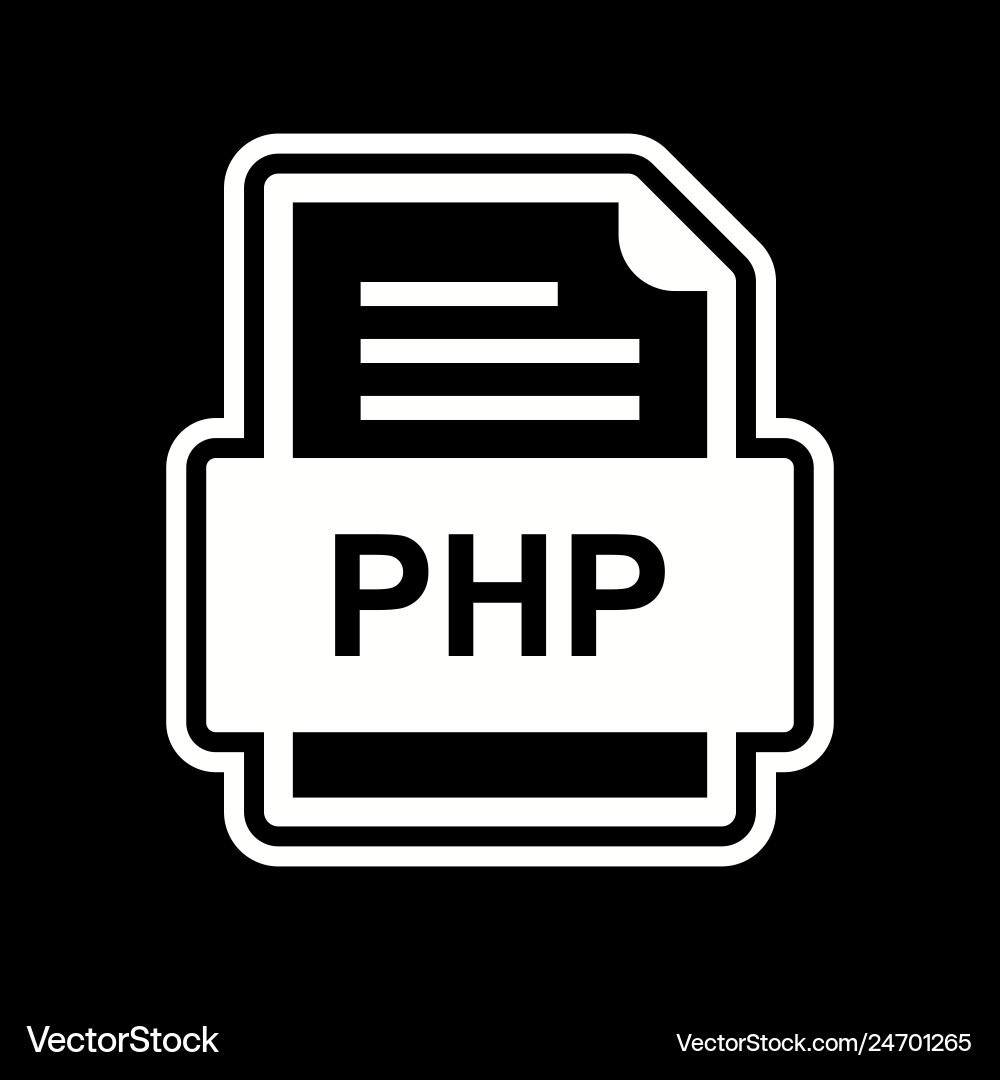 Php file document icon Vector Image
