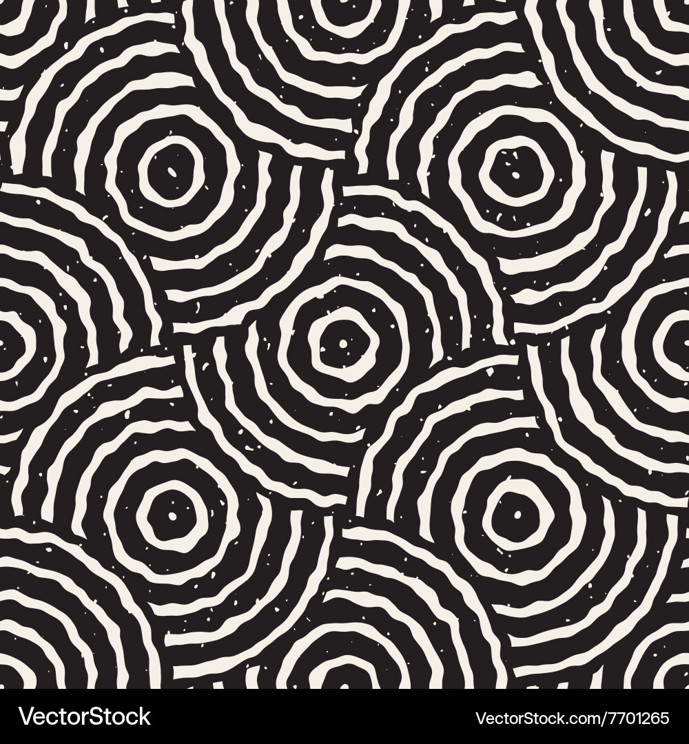 Seamless geometric round circles pattern Vector Image