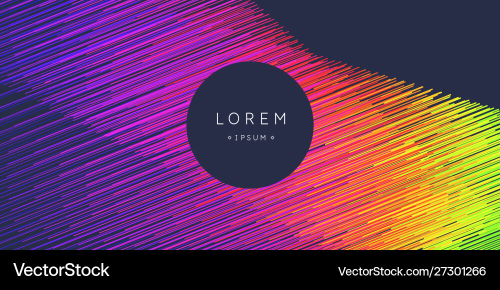 Abstract Colored Lines Background Vector Image