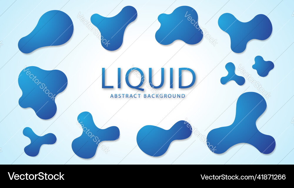 Abstract liquid background design with editable Vector Image